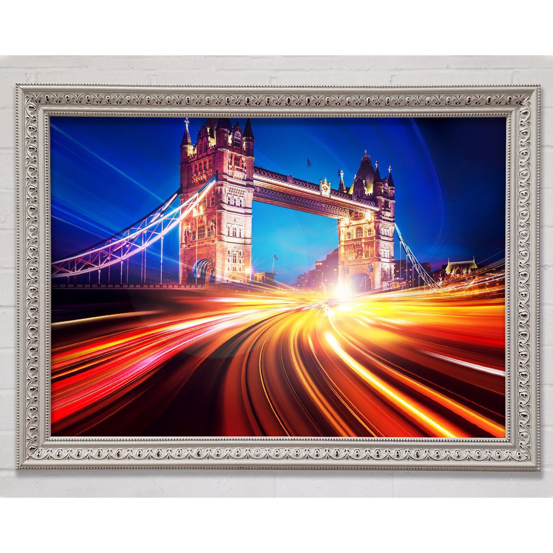 Gerahmtes Wandbild Tower Bridge Speed Of Light 2