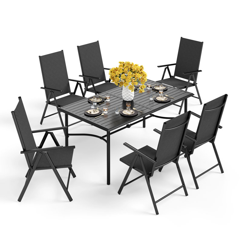 Ensemble de salle à manger rectangulaire pour 6 personnes Salem