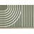 Fresno Green Cream Curved Lines Area Rug-112014113