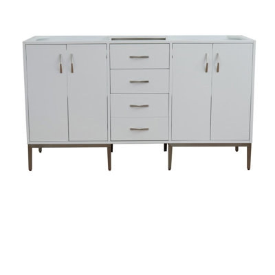 Aashis 60'' Free-standing Double Bathroom Vanity