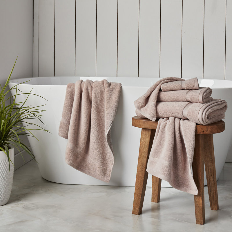 Ensemble de serviettes 6 pièces 100% coton super doux, Rose