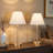 Ensemble de deux lampes de table Everlow Quinn en laiton antique Marlow