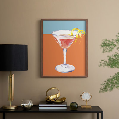 Neon Cosmo Framed Print - Solid Wood