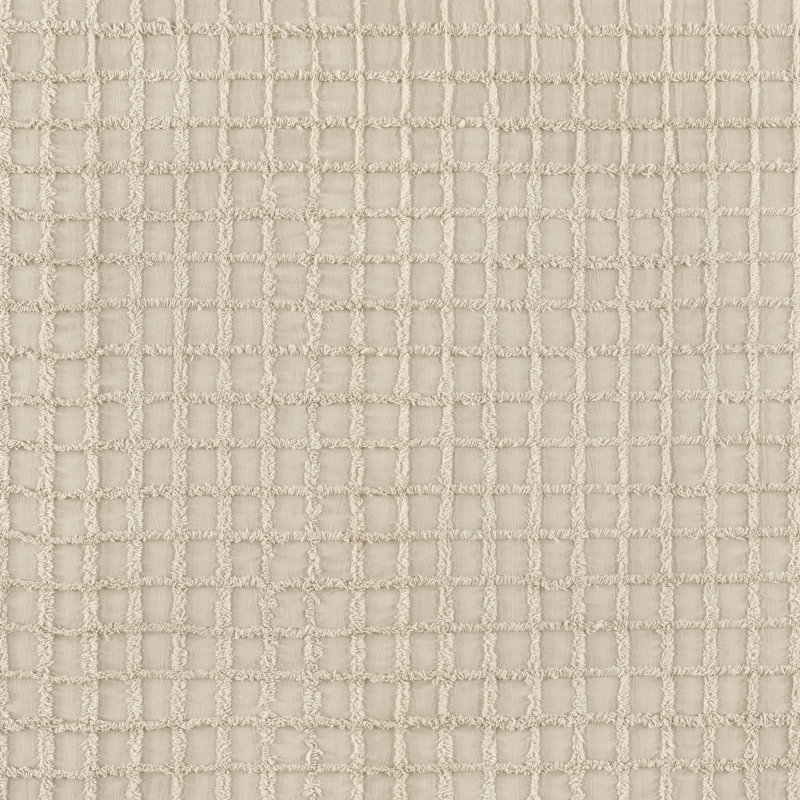 Ensemble de housse de couette réversible en coton Catrine, Housse simple et 1 taie décorative, Gris