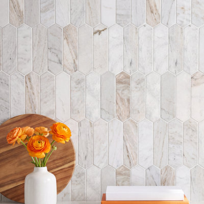 Arabescato Venato 12" x 12" Marble Mosaic Tile