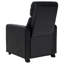Ensemble de salon inclinable capitonné noir Kryton