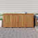 Ebern Designs Meradith 175cm W Water Resistant Acacia Solid Wood Deck Box in Brown