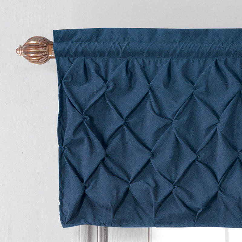 Cantonnière moderne avec passe-tringle, Navy