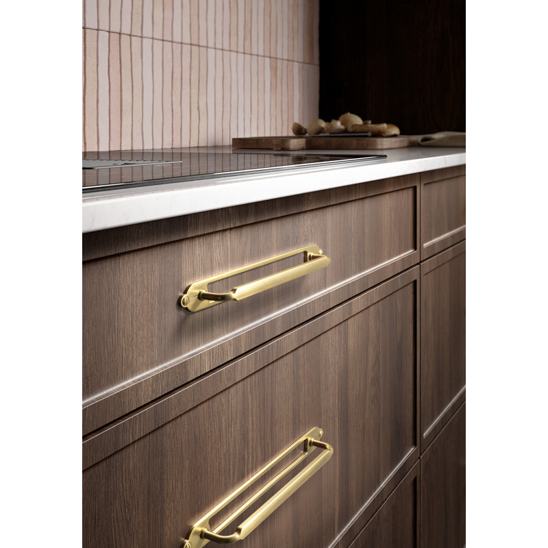 Classical Bar Pull With Hollowed-Out Backplate(G025) Multipack, 7 3/5", Champagne Bronze