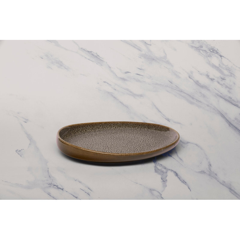 FRECKLES Premium Porcelain Oval Plate | Platter | 9.8" x 8.7" | Microwave & Dishwasher Safe