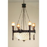 4 - Light Glass Chandelier