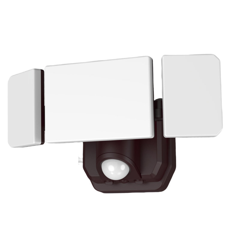 3-head 12-watt Motion Activated Outdoor Integrated Led Area 1500 Lumens Battery Operated Light