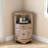 Corner Triangle Cabinet with Storage