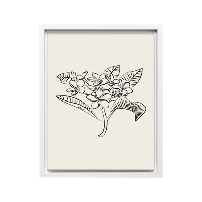 Croquis de fleur de plumeria