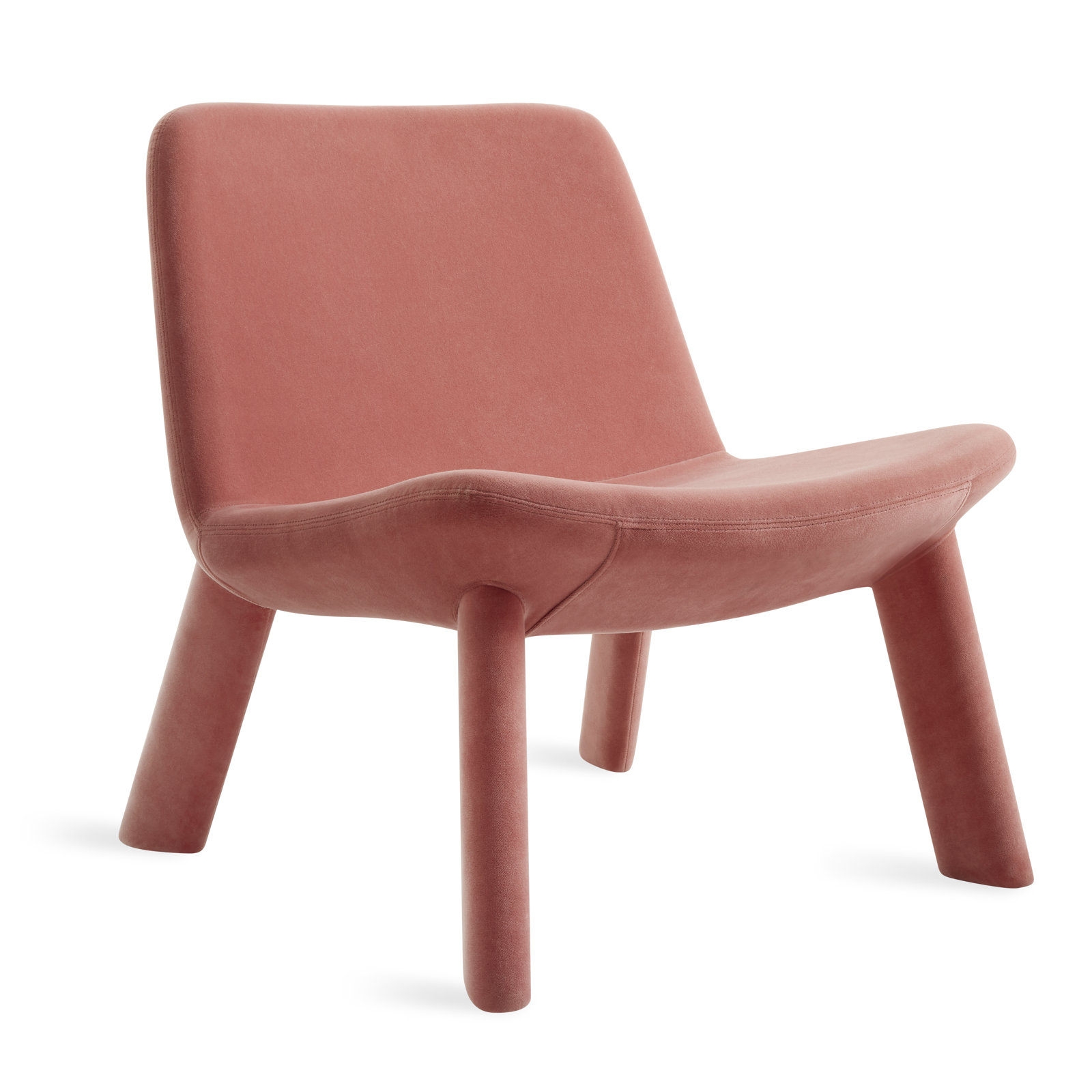 Neat Upholstered Accent Chair, Ablin Orange Velvet