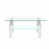 Plateau transparent / base blanche