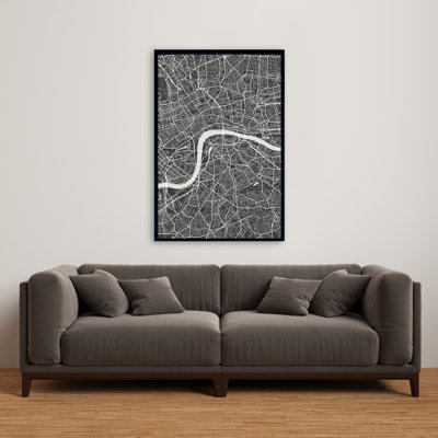 «London City Plan» sur toile