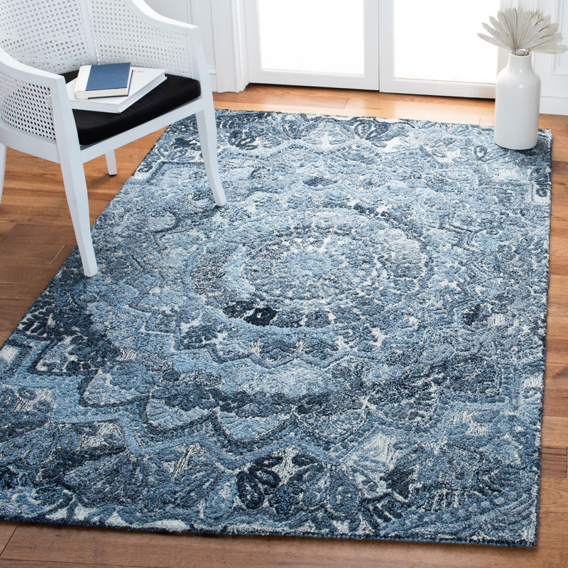 Drane Hand Tufted Performance Oriental Rug, Rectangle 9' x 12'