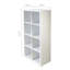 Rangement pour 8 cubes avec tablettes ouvertes au dos, bibliothèque de 2 x 4 cubes pour la maison et le bureau (blanc)