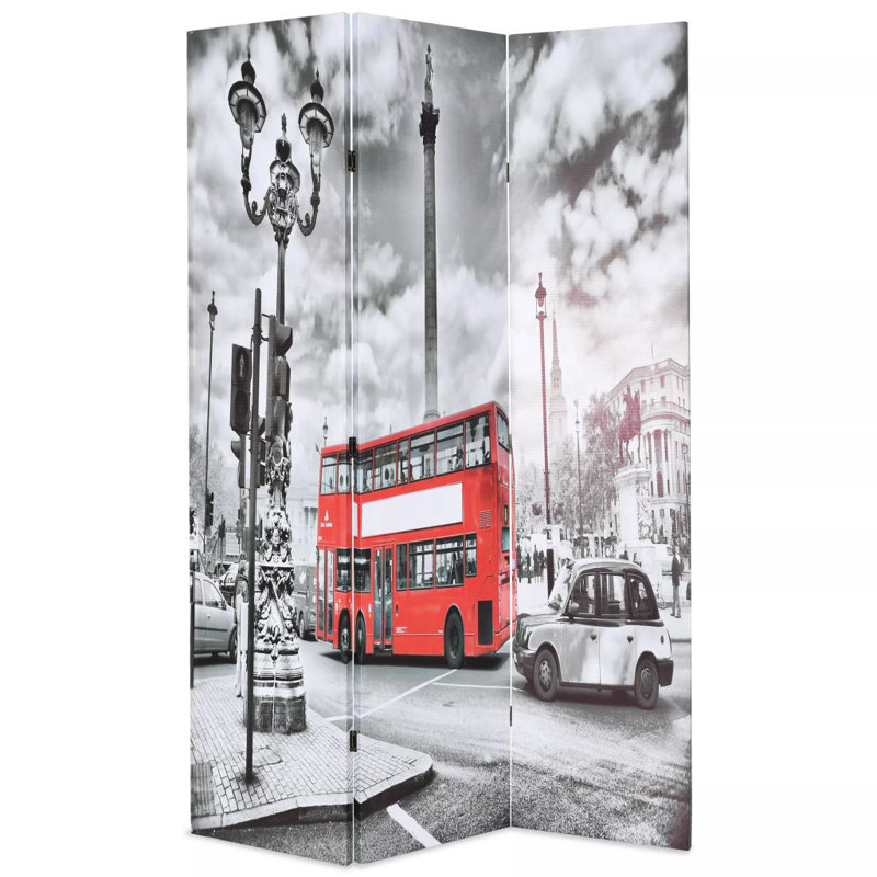 LaKee 170cm H Folding Room Divider, 170cm H x 120cm W