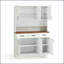 Armoire de rangement autoportante avec 6 portes, 3 tiroirs et tablettes réglables