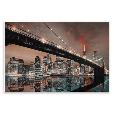 «Bridge Cityscape View», art mural par CAD Designs