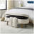 Ottoman Oval Storage Bench,Rubber Wood Legs, (43.5"x16"x16")-1071744704