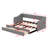 Twin XL To King Size Upholstered Daybed With Two Drawers, Linen Sofabed For Kids Adults Bedroom,No Box-Spring Needed-2108933589