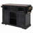 Kitchen Island with Drop Leaf, Power Outlet,4 Door Shelves-1245098155