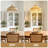 large 15.75" naturel rattan pendant light