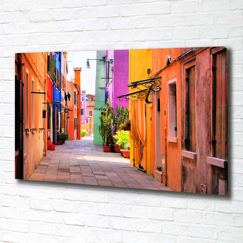 Colorful Streets - Wrapped Canvas Print