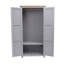 2 Door Solid + Manufactured Wood Wardrobe-101320033