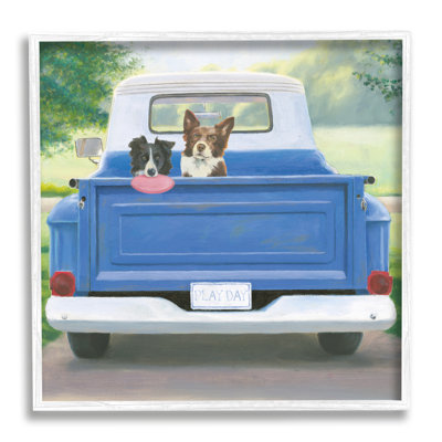 " Dogs In Country Truck " by James Wiens