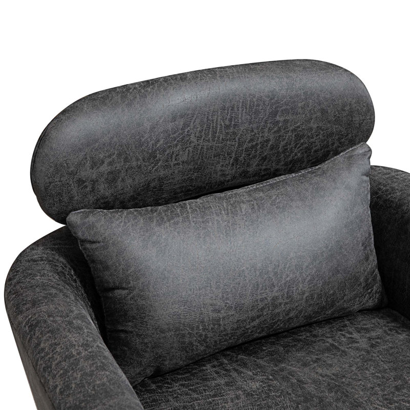 Fauteuil Janel, Suède gris clair Valley