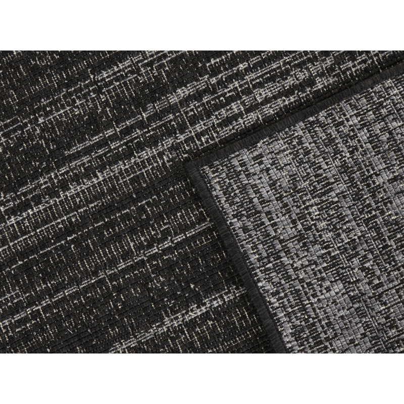 Machine Woven Night Silver Indoor/Outdoor Rug, Rectangle  120 x 170cm