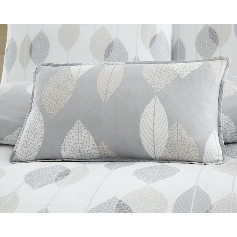 Pritchard Floral Rectangular Cushion, Grey