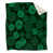Floral noir / vert