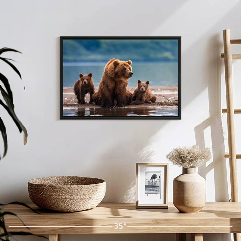 Kamchatka Bear Family, 27" H x 40" W