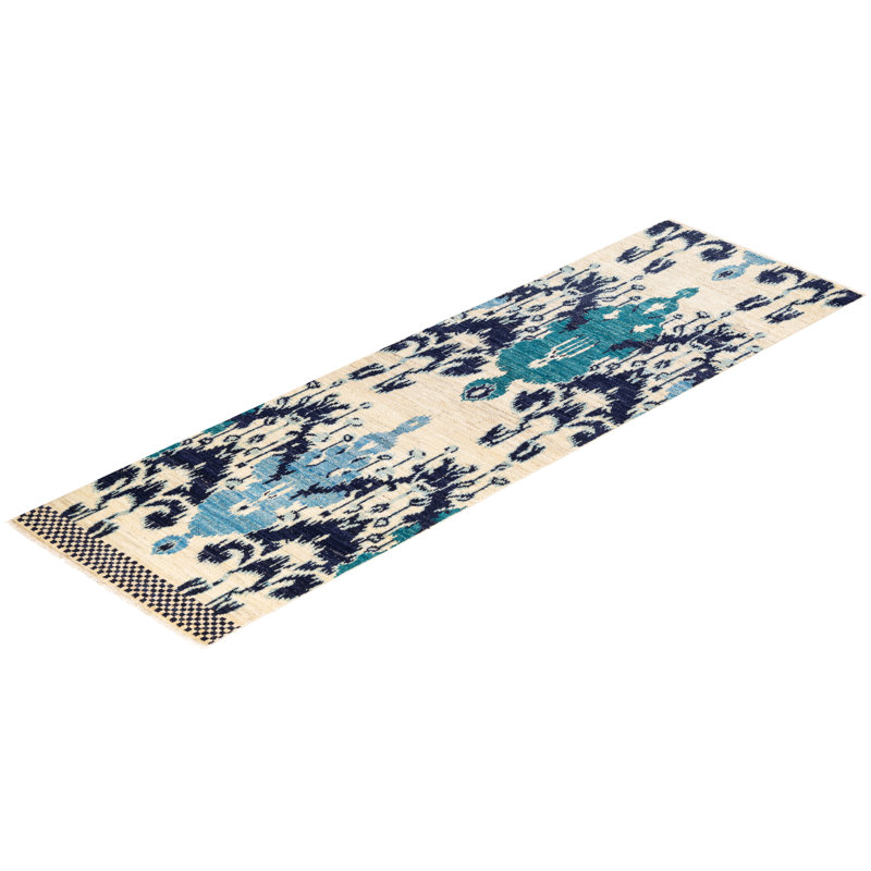 Contemporary One-of-a-Kind 2' 7" X 8' 7" Hand Knotted Area Rug