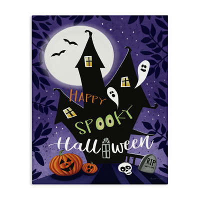 «Spooky Halloween House», art mural par Elizabeth Tyndall