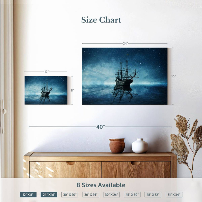 Aletra Old Ship, 16" H x 24" W