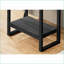 Table basse d'apparence en bois noire à 2 niveaux pour salon / chambre à coucher-993883430