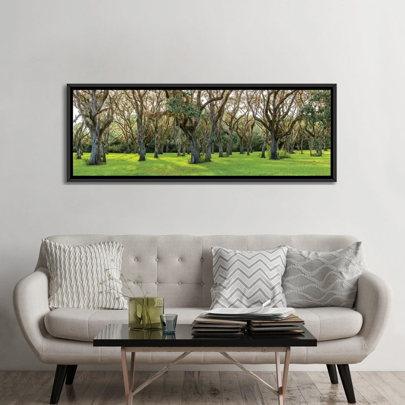« tree », reproduction de photo sur toile, H 24 po x l 72 po x P 1,5 po, Toile encadrée noire