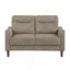 Causeuse de style transitionnel en chenille avec sièges confortables et meubles de salon en bois massif 1pc-2015179756