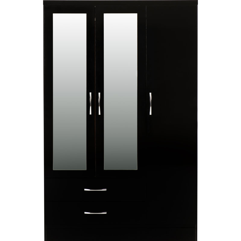 Cascio 3 Door Wardrobe, Black