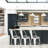 Makhzane Counter Stool with Metal Frame-676890457
