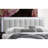 Gray Wool Upholstered Queen Bed With Appealing Tufting Headboard And Built Led, No Box Spring Fabric Bedframe Led-1707865074