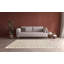 Tapscott Soft High Pile Machine Woven Chequered Beige/White Rug-1263955964