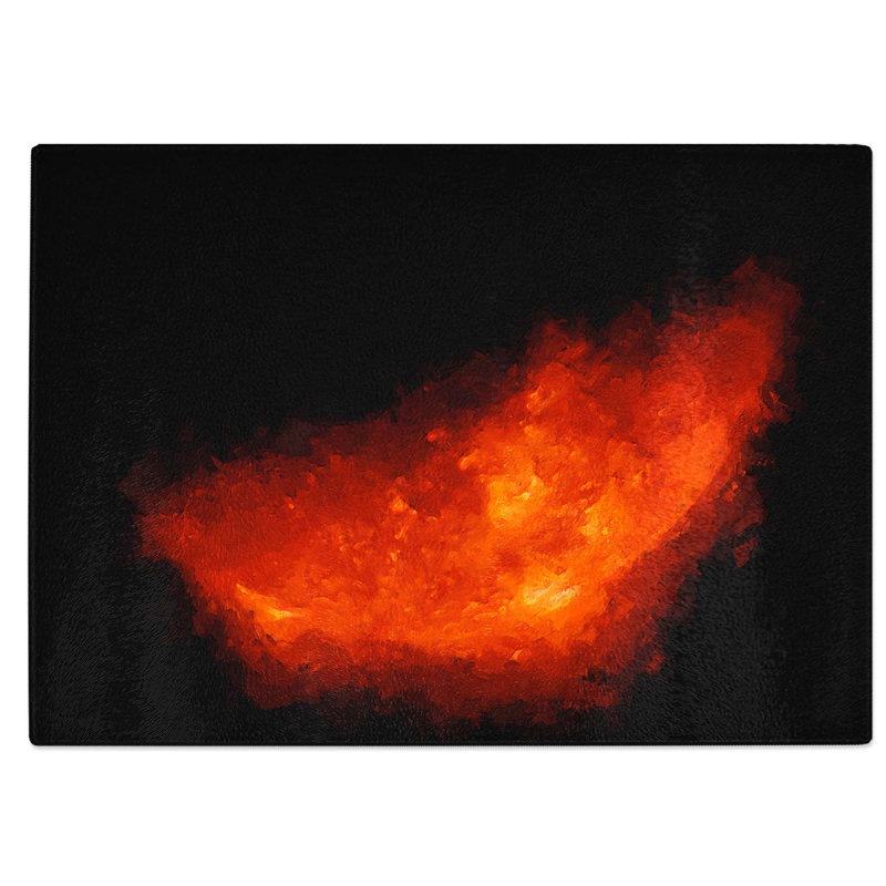 Glass Earth Shadow Blocking The Sun in Abstract Chopping Board, 39 cm W x 28.5 cm L