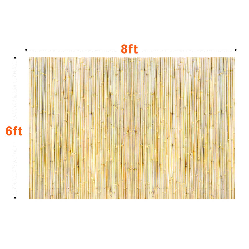 Solid Wood Border Fencing, 182.9cm H x 243.8cm W